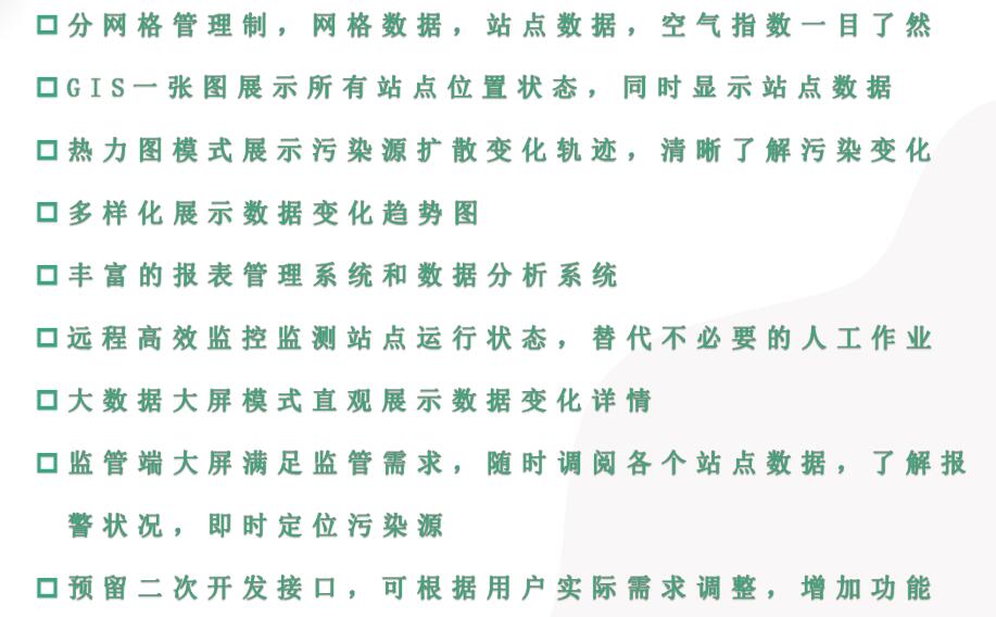 空氣質量網格化監控監測系統云平臺