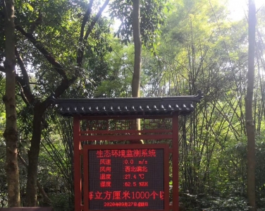 廣東省東莞大屏嶂森林公園-負氧離子在線監測系統