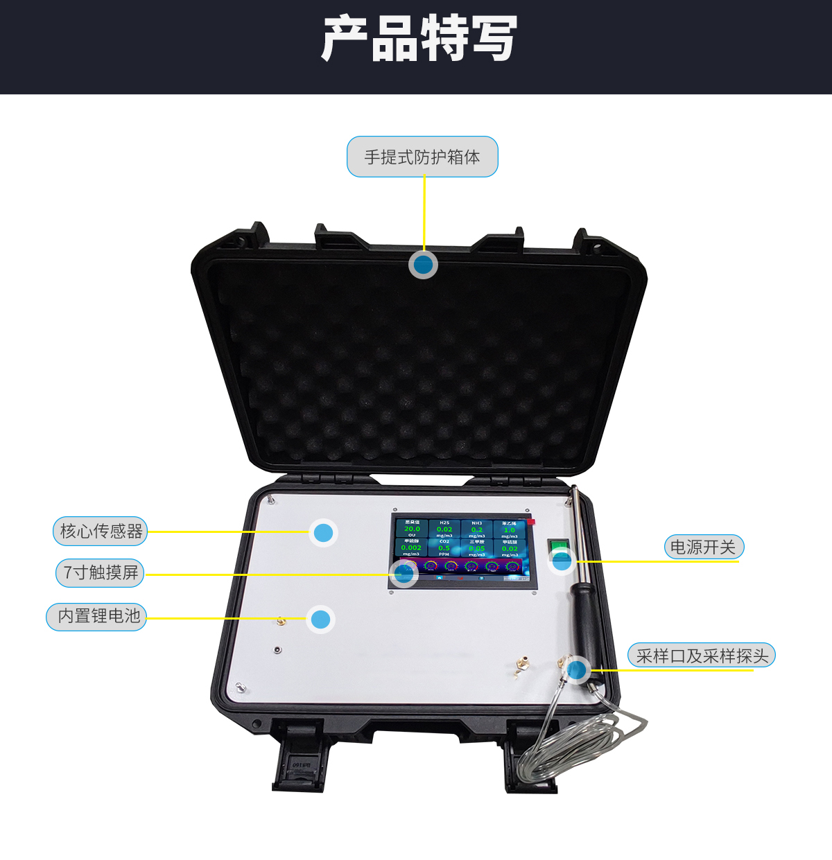 手提便攜式多參數環境監測設備